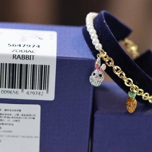 replica,repliche,fake,1:1,earrings,bracelet,ring,jewelry Bracciale con perle dello zodiaco Swarovski