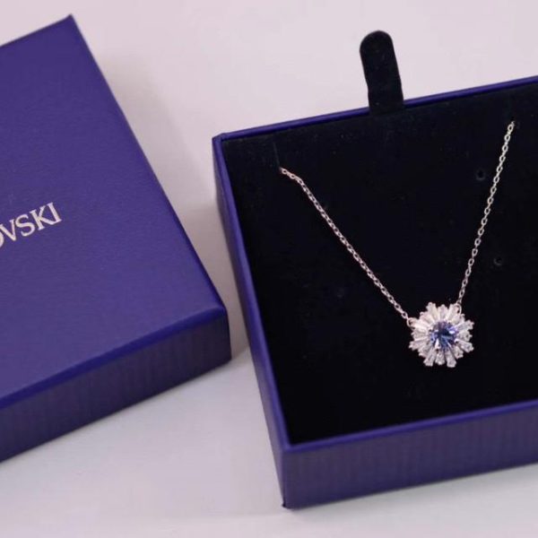 replica,repliche,fake,1:1,earrings,bracelet,ring,jewelry Collana Swarovski con clavicola girasole