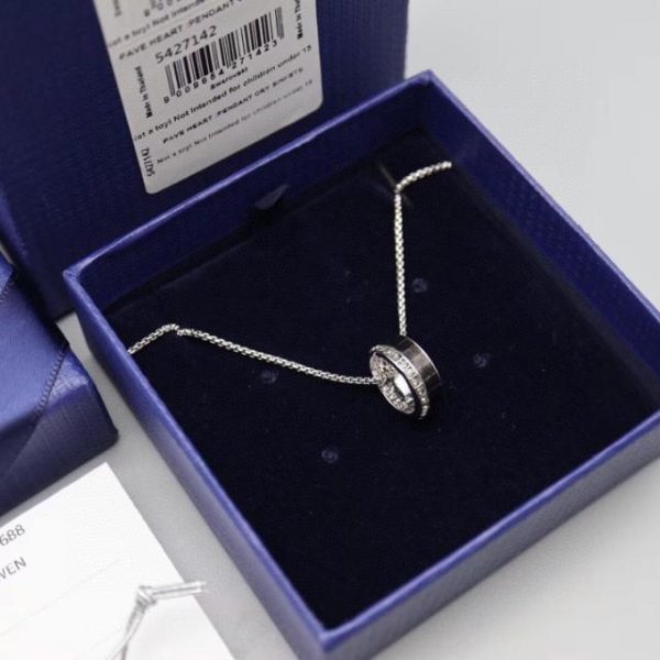 replica,repliche,fake,1:1,earrings,bracelet,ring,jewelry Collana rotonda Swarovski