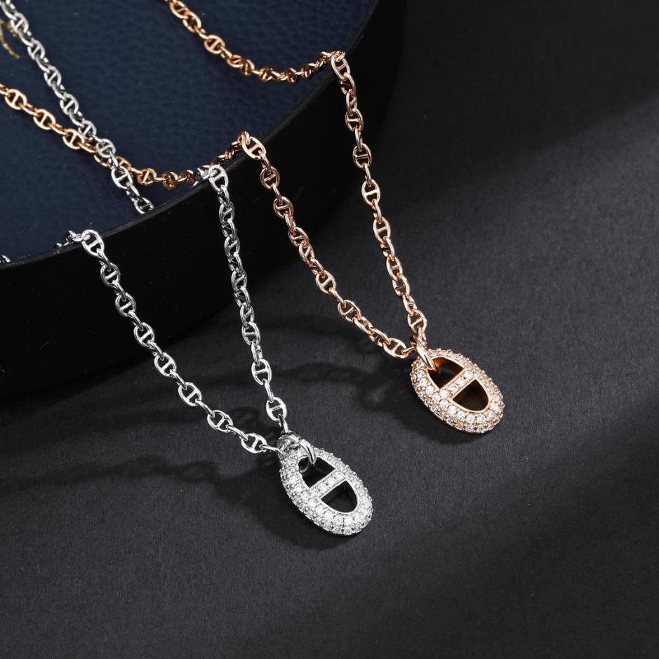 replica,repliche,fake,1:1,earrings,bracelet,ring,jewelry Collana Hermes con naso di maiale