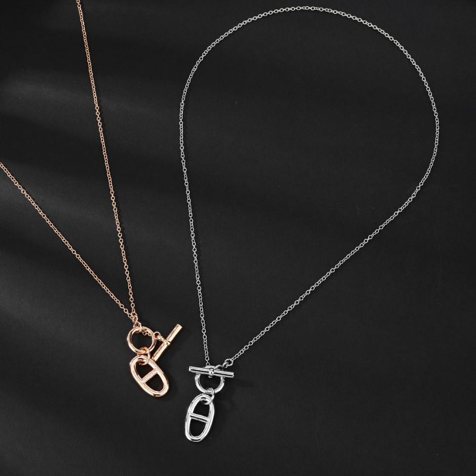 replica,repliche,fake,1:1,earrings,bracelet,ring,jewelry Collana Hermes con naso di maiale