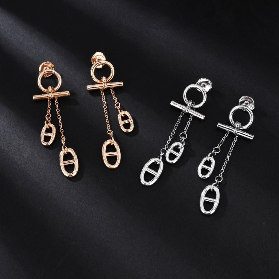 replica,repliche,fake,1:1,earrings,bracelet,ring,jewelry Orecchini Hermes con naso di maiale