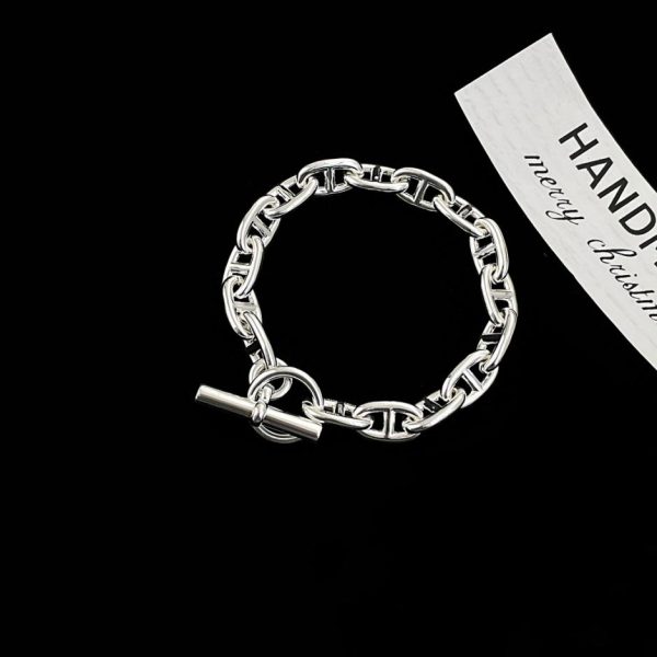 Bracciale Hermes grande con naso di maiale da uomo