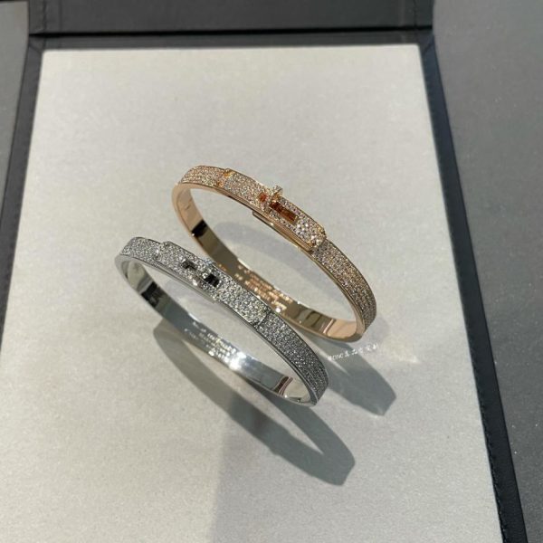 Bracciale Hermes Kelly/stile pieno di diamanti