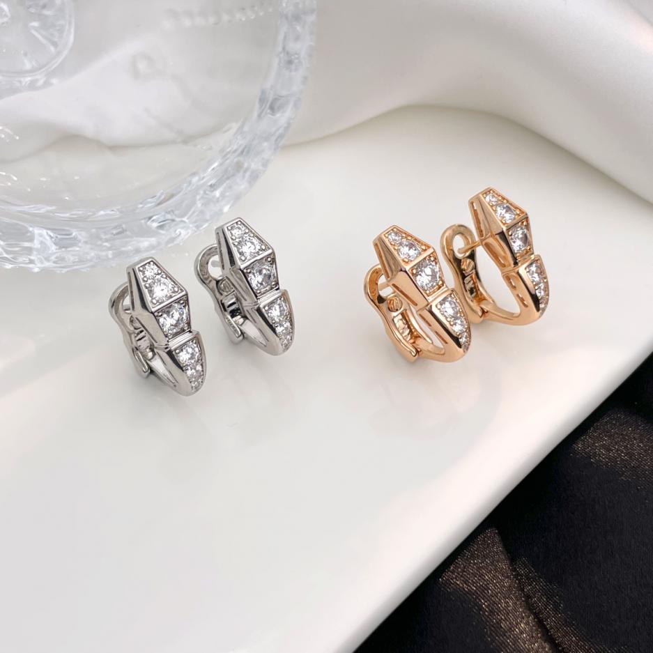 replica,repliche,fake,1:1,earrings,bracelet,ring,jewelry Orecchini Bvlgari serpenti viper con diamanti