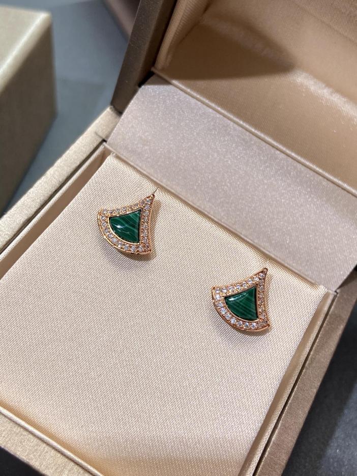 replica,repliche,fake,1:1,earrings,bracelet,ring,jewelry Orecchini minigonna Bvlgari in oro rosa 18 carati