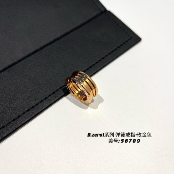 replica,repliche,fake,1:1,earrings,bracelet,ring,jewelry Anello a molla serie Bvlgari Bv B.zero1