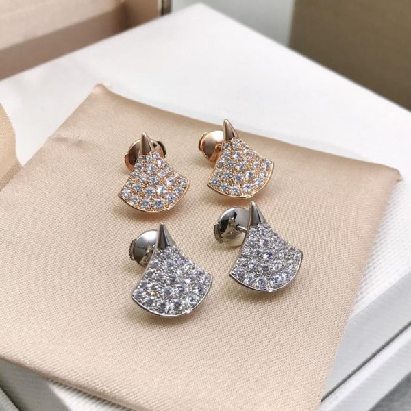replica,repliche,fake,1:1,earrings,bracelet,ring,jewelry Orecchini a ombrello piccoli Bvlgari Diva