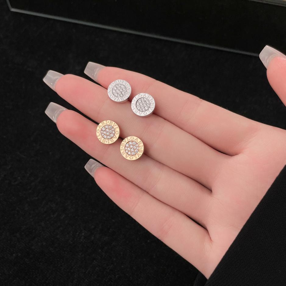 replica,repliche,fake,1:1,earrings,bracelet,ring,jewelry Orecchini a disco con diamanti pieni della serie Bvlgari BV replica,repliche,fake,1:1,earrings,bracelet,ring,jewelry Orecchini a disco con diamanti pieni della serie Bvlgari BV