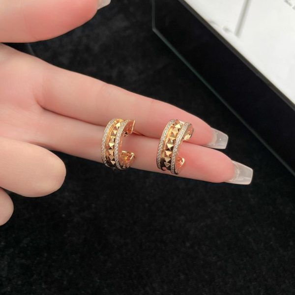 replica,repliche,fake,1:1,earrings,bracelet,ring,jewelry Orecchini Bvlgari B.zero1 serie rock