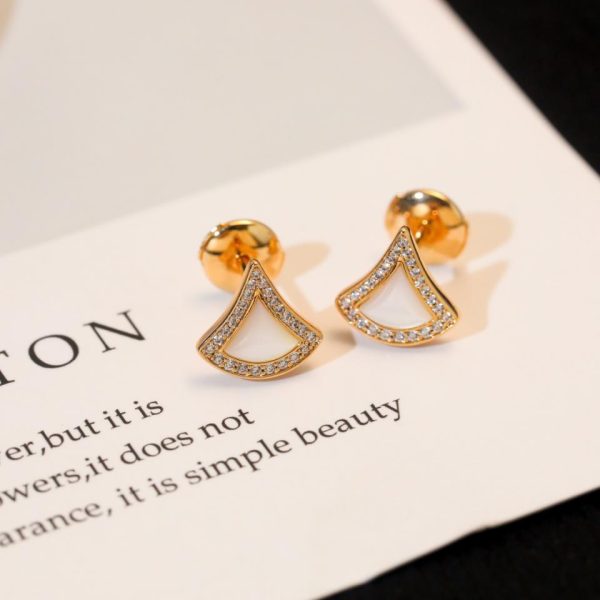 replica,repliche,fake,1:1,earrings,bracelet,ring,jewelry Orecchini Bulgari DIVA con diamanti