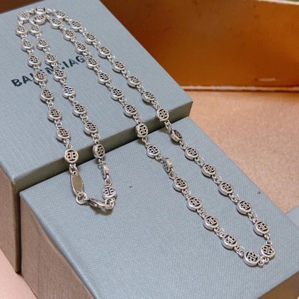 replica,repliche,fake,1:1,earrings,bracelet,ring,jewelry Nuova collana Balenciaga
