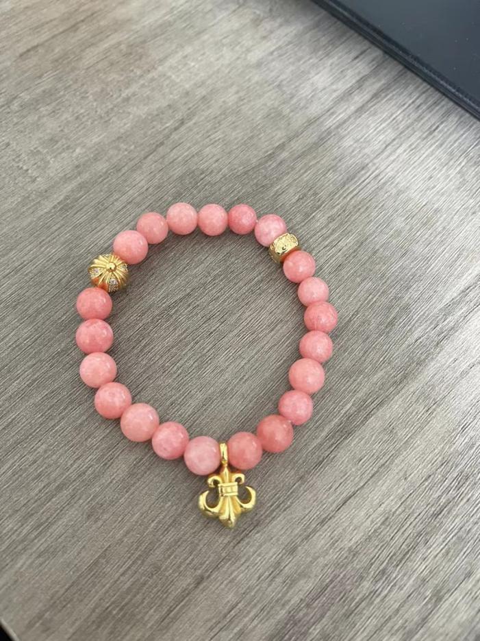 replica,repliche,fake,1:1,earrings,bracelet,ring,jewelry Bracciale con cuori cromati