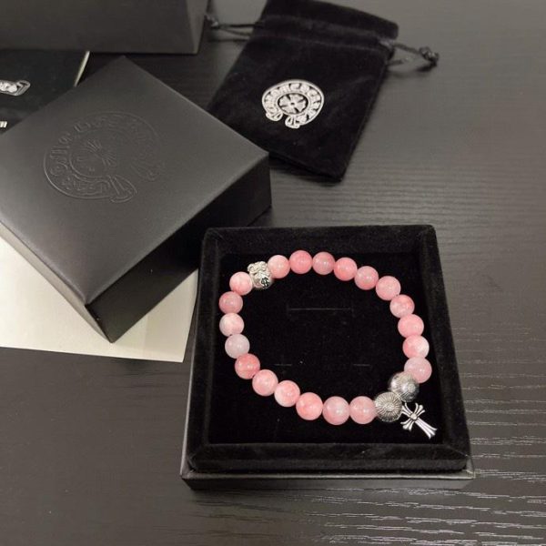 replica,repliche,fake,1:1,earrings,bracelet,ring,jewelry Bracciale in argento 925 con cuori cromati