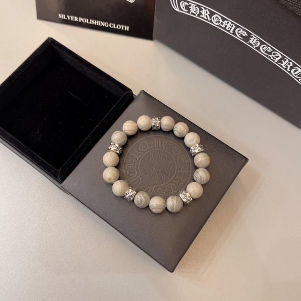 replica,repliche,fake,1:1,earrings,bracelet,ring,jewelry Bracciale naturale con cuori cromati
