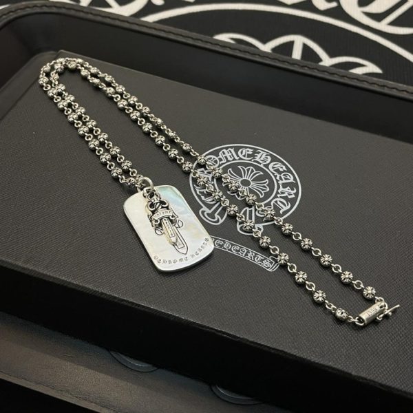 replica,repliche,fake,1:1,earrings,bracelet,ring,jewelry Collana multielemento vintage Chrome Hearts