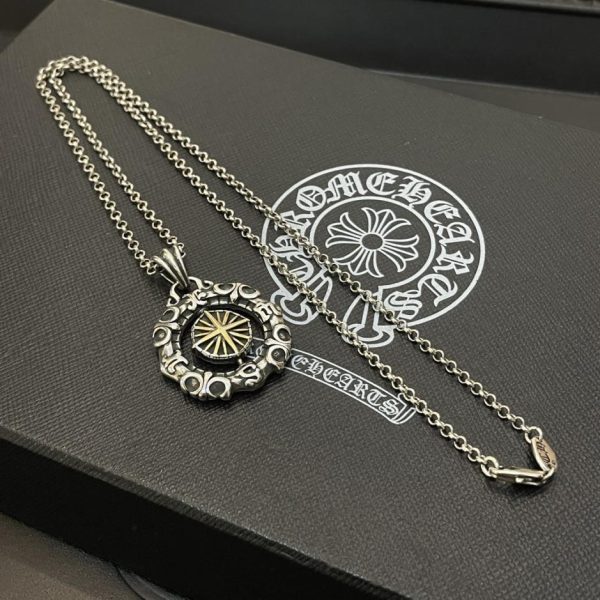 replica,repliche,fake,1:1,earrings,bracelet,ring,jewelry Collana multielemento vintage Chrome Hearts