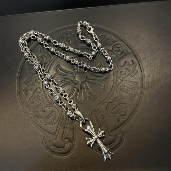 replica,repliche,fake,1:1,earrings,bracelet,ring,jewelry Collana multielemento vintage Chrome Hearts