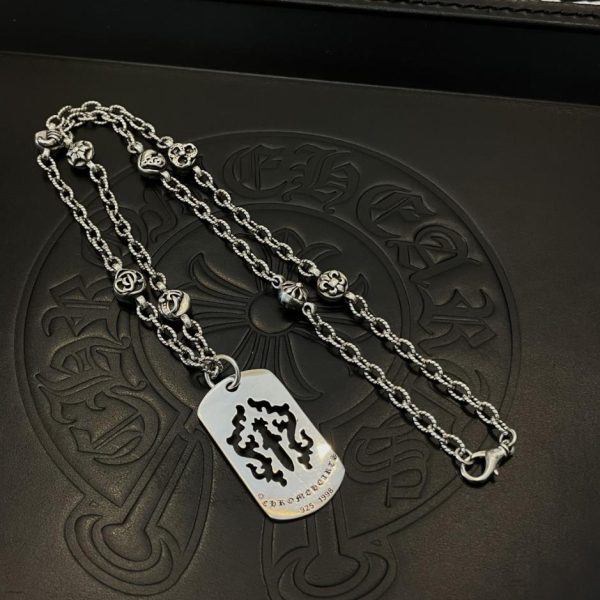 replica,repliche,fake,1:1,earrings,bracelet,ring,jewelry Collana multi-elemento twist retrò Chrome Hearts