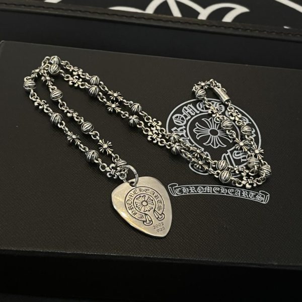 replica,repliche,fake,1:1,earrings,bracelet,ring,jewelry Collana multielemento vintage Chrome Hearts