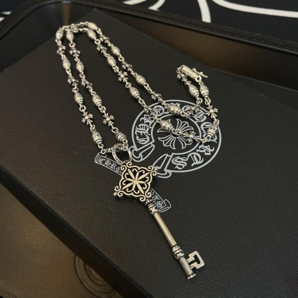 replica,repliche,fake,1:1,earrings,bracelet,ring,jewelry Collana multielemento vintage Chrome Hearts