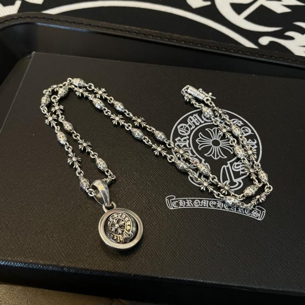 replica,repliche,fake,1:1,earrings,bracelet,ring,jewelry Collana multielemento vintage Chrome Hearts