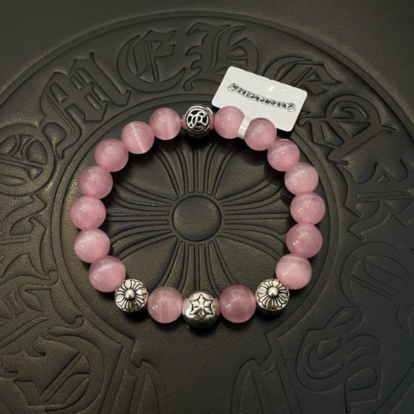 replica,repliche,fake,1:1,earrings,bracelet,ring,jewelry Bracciale multielemento Chrome Hearts opale rosa