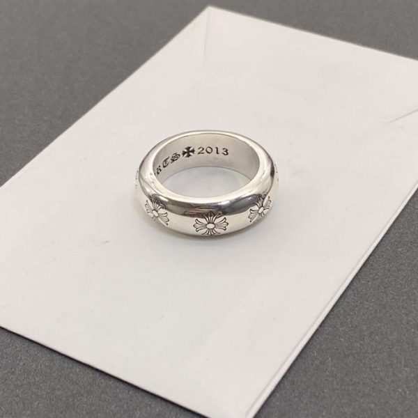 replica,repliche,fake,1:1,earrings,bracelet,ring,jewelry Anello con croce di cuori cromati