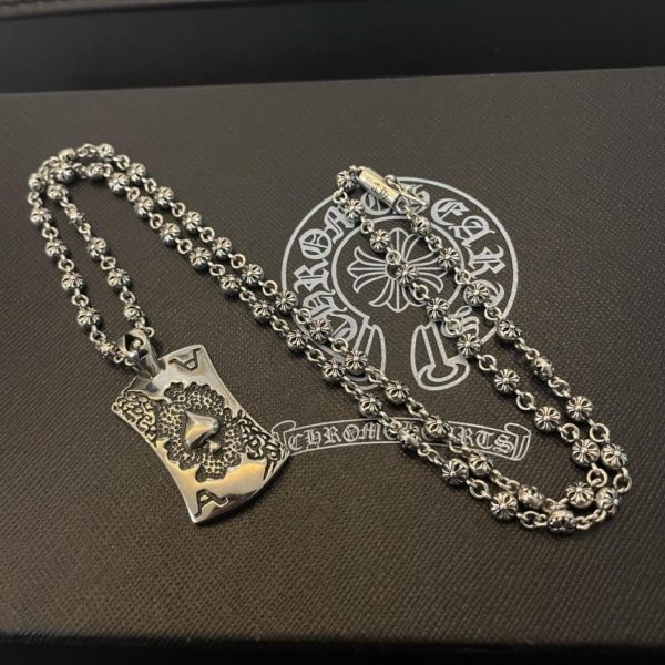 replica,repliche,fake,1:1,earrings,bracelet,ring,jewelry Collana multielemento vintage Chrome Hearts