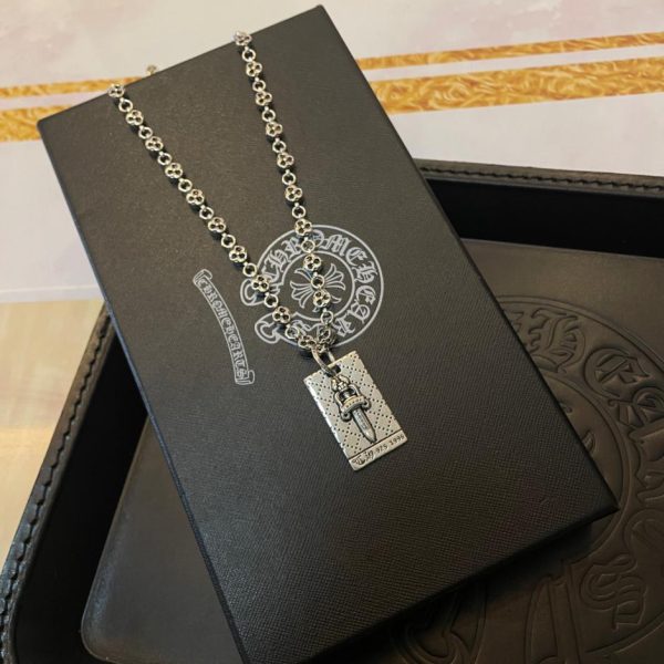 replica,repliche,fake,1:1,earrings,bracelet,ring,jewelry Collana multielemento vintage Chrome Hearts