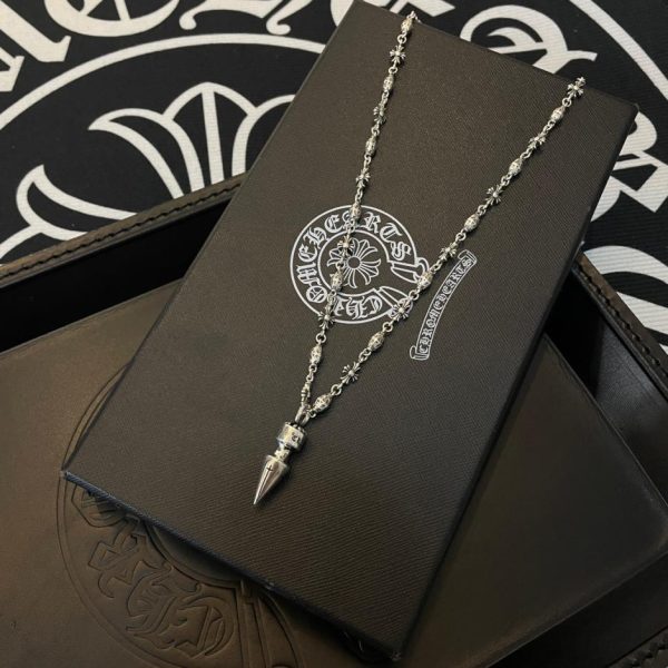 replica,repliche,fake,1:1,earrings,bracelet,ring,jewelry Collana multielemento vintage Chrome Hearts
