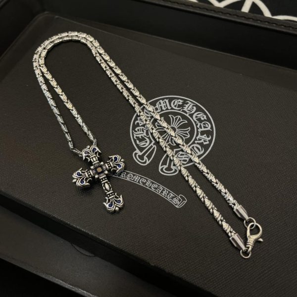 replica,repliche,fake,1:1,earrings,bracelet,ring,jewelry Collana multielemento vintage Chrome Hearts