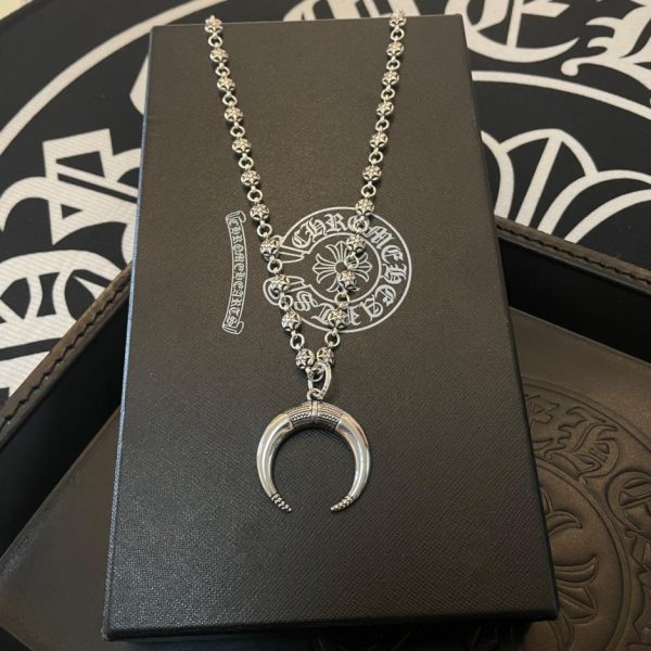 replica,repliche,fake,1:1,earrings,bracelet,ring,jewelry Collana multielemento vintage Chrome Hearts