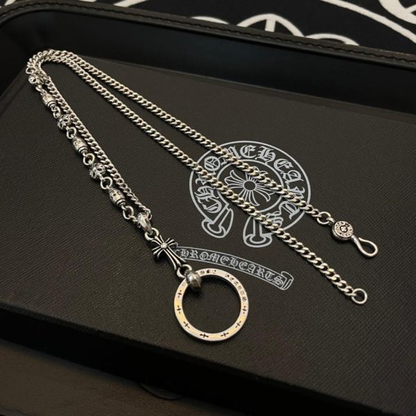 replica,repliche,fake,1:1,earrings,bracelet,ring,jewelry Collana multielemento vintage Chrome Hearts