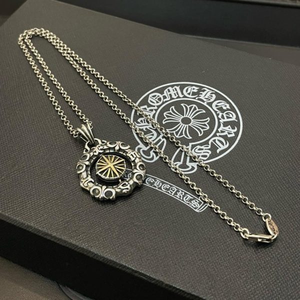 replica,repliche,fake,1:1,earrings,bracelet,ring,jewelry Collana multielemento vintage Chrome Hearts