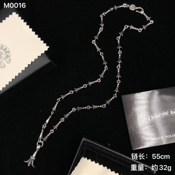 replica,repliche,fake,1:1,earrings,bracelet,ring,jewelry Collana con cuori cromati