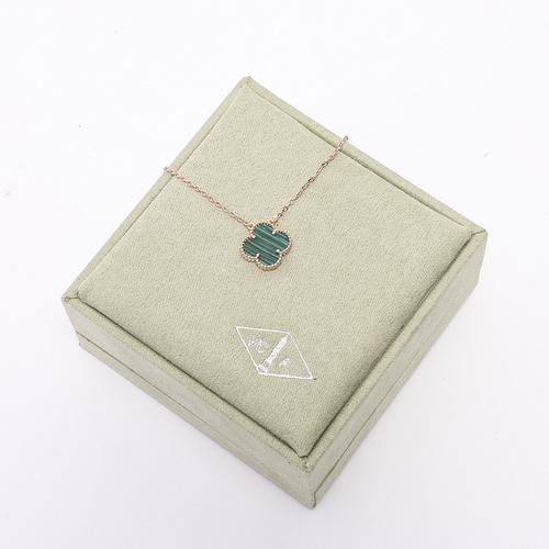 replica,repliche,fake,1:1,earrings,bracelet,ring,jewelry [Versione di alta qualità] Collana con trifoglio a foglia singola (218F)