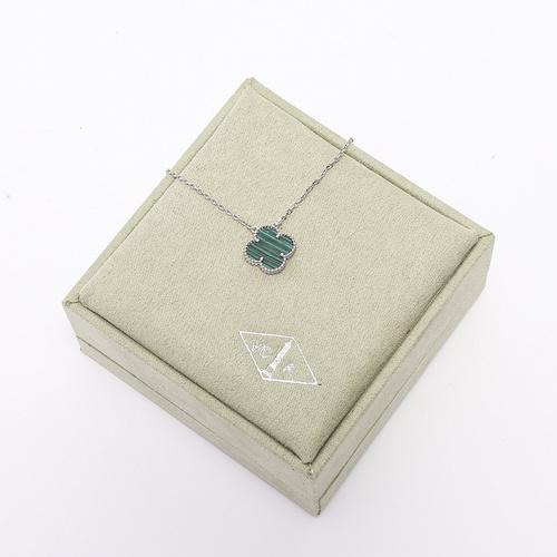 replica,repliche,fake,1:1,earrings,bracelet,ring,jewelry [Versione di alta qualità] Collana con trifoglio a foglia singola (A166)