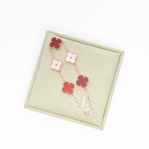 replica,repliche,fake,1:1,earrings,bracelet,ring,jewelry [Versione di alta qualità] Bracciale con quadrifoglio (30D4)