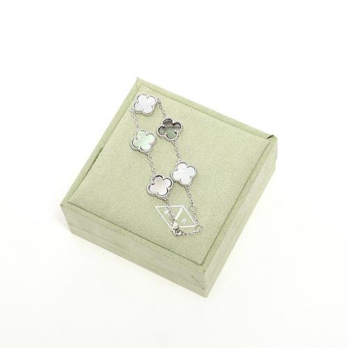 replica,repliche,fake,1:1,earrings,bracelet,ring,jewelry [Versione di alta qualità] Bracciale con quadrifoglio (3DD2)
