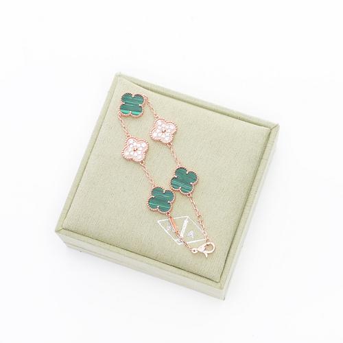 replica,repliche,fake,1:1,earrings,bracelet,ring,jewelry [Versione di alta qualità] Bracciale con quadrifoglio