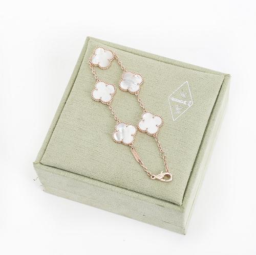replica,repliche,fake,1:1,earrings,bracelet,ring,jewelry [Versione di alta qualità] Bracciale con quadrifoglio (51DE)