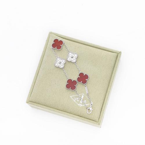replica,repliche,fake,1:1,earrings,bracelet,ring,jewelry [Versione di alta qualità] Bracciale con quadrifoglio (7F9E)