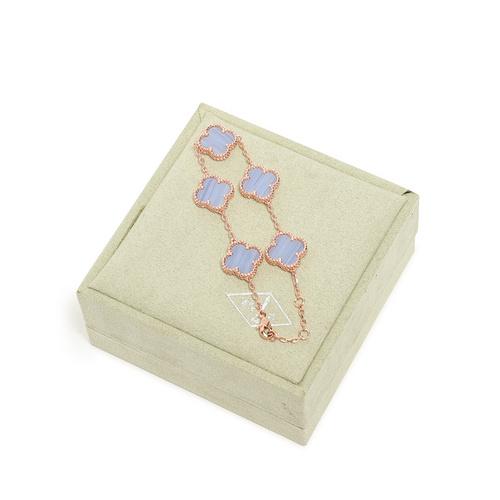 replica,repliche,fake,1:1,earrings,bracelet,ring,jewelry [Versione di alta qualità] Bracciale con quadrifoglio (80CB)