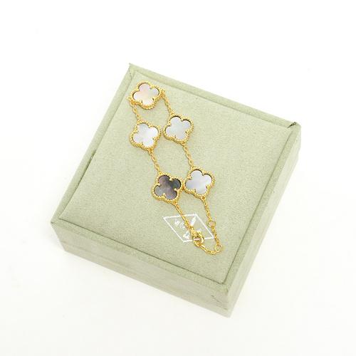 replica,repliche,fake,1:1,earrings,bracelet,ring,jewelry [Versione di alta qualità] Bracciale con quadrifoglio (96C2)