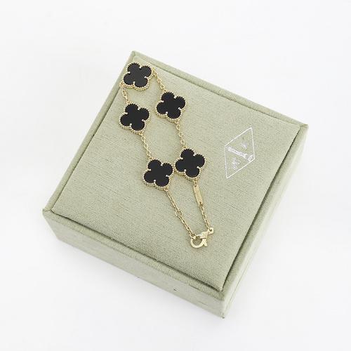 replica,repliche,fake,1:1,earrings,bracelet,ring,jewelry [Versione di alta qualità] Bracciale con quadrifoglio (99C7)