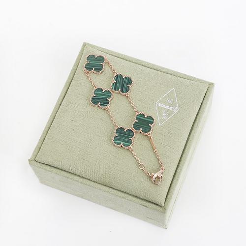 replica,repliche,fake,1:1,earrings,bracelet,ring,jewelry [Versione di alta qualità] Bracciale con quadrifoglio (9F27)
