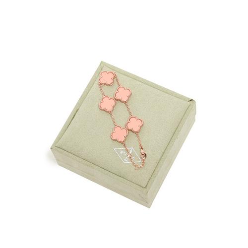 replica,repliche,fake,1:1,earrings,bracelet,ring,jewelry [Versione di alta qualità] Bracciale con quadrifoglio (A1DC)