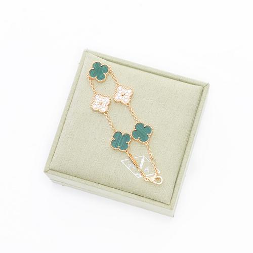 replica,repliche,fake,1:1,earrings,bracelet,ring,jewelry [Versione di alta qualità] Bracciale con quadrifoglio (AE1E)