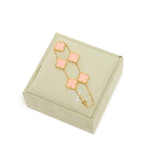 replica,repliche,fake,1:1,earrings,bracelet,ring,jewelry [Versione di alta qualità] Bracciale con quadrifoglio (C5A4)